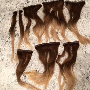 Foxy Clip In Hair Extensions ombré 16 inches